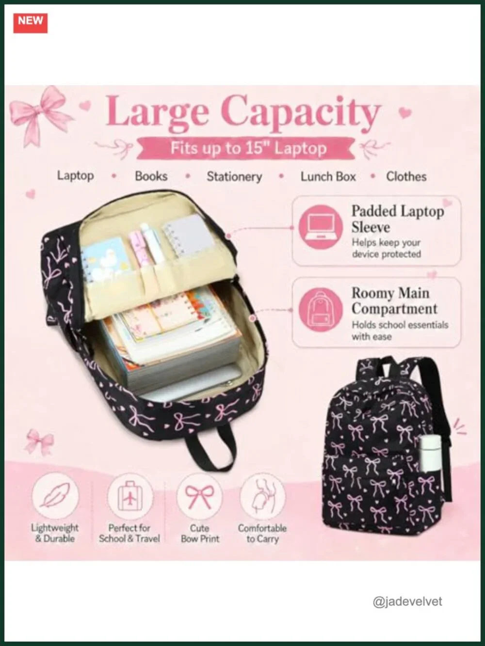 Backpack for Girls School Bookbag Laptop Backpack Elementary Middle School